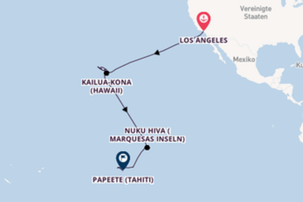 Außergewöhnliche Kreuzfahrt über Fakarava nach Papeete (Tahiti)