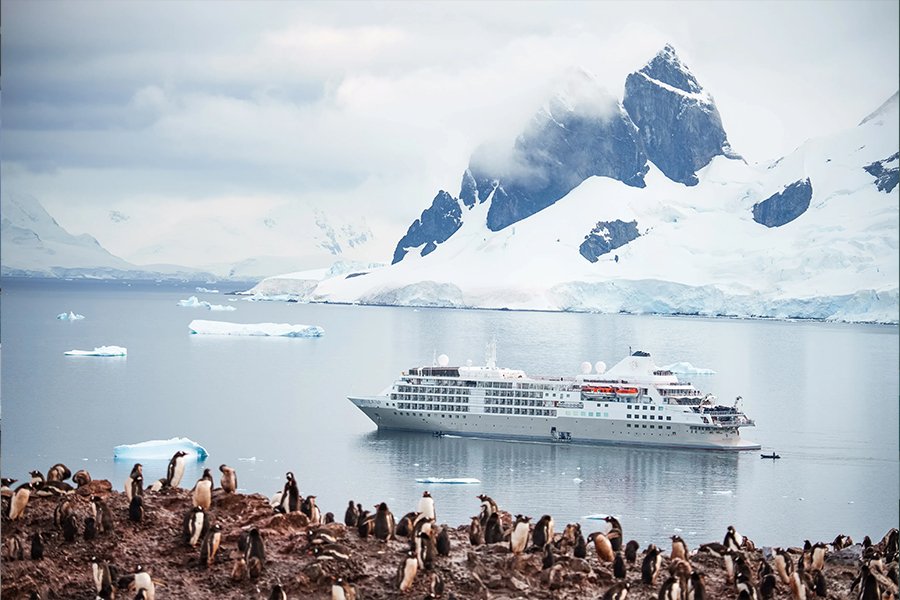 Antarctica vanaf Puerto Williams, Chili met de Silver Wind