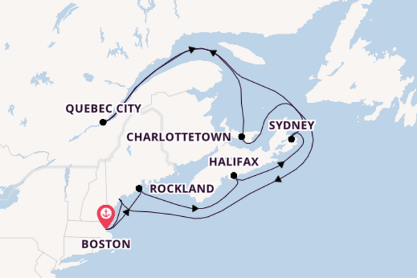 New England from Boston, Massachusetts with the Celebrity Silhouette