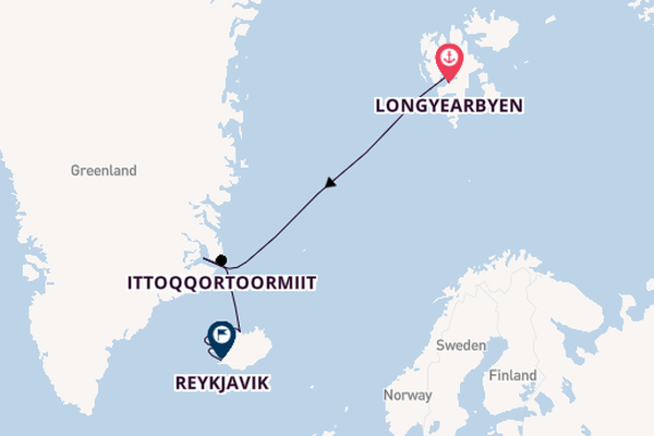 Arctic Ocean from Longyearbyen, Norway with the Silver Endeavour
