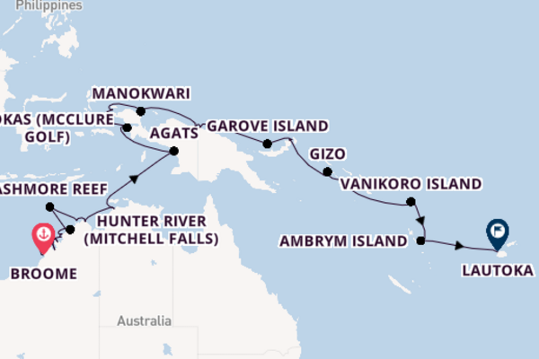 Australia from Broome, Australia with the Seabourn Pursuit