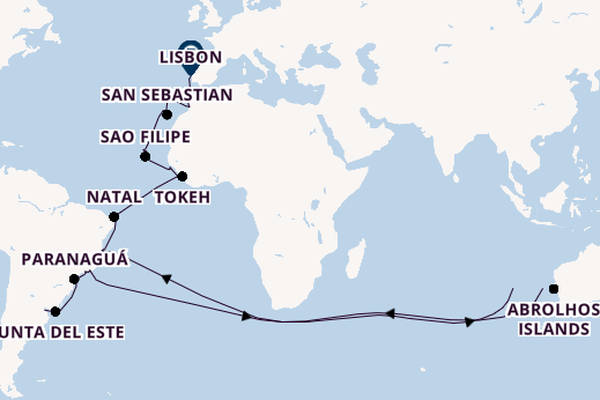 Round-the-World Trip from Buenos Aires, Argentina with the Silver Endeavour