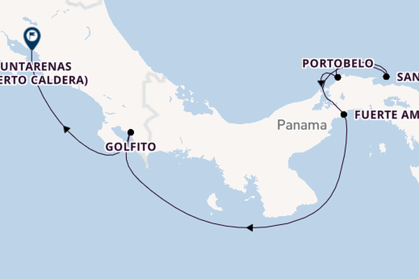 Mittelamerika ab Colón, Panama auf der Le Lapérouse