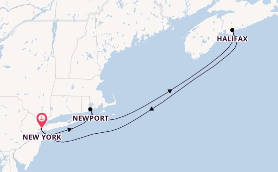 USA Ostküste ab New York auf der Queen Mary 2