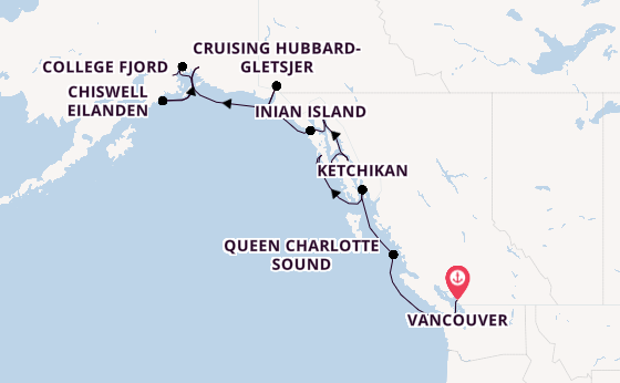 Alaska vanaf Vancouver, Canada met de Seabourn Encore