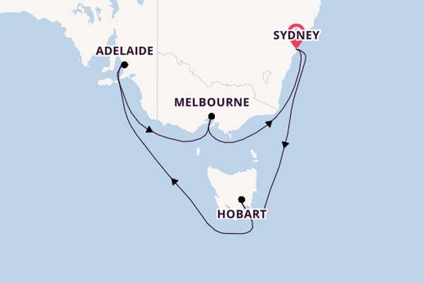 Australia from Sydney, Australia with the Celebrity Edge