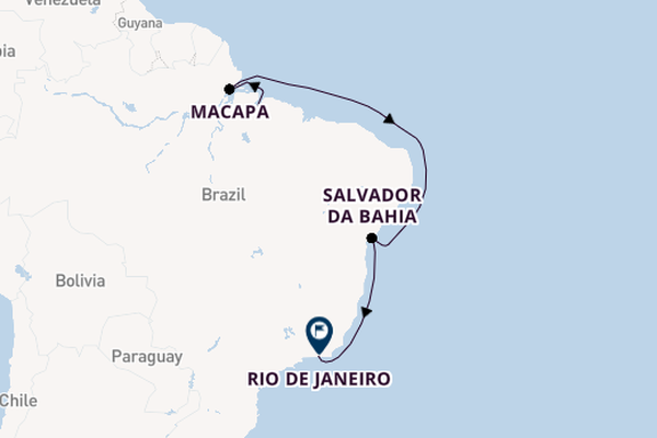Brazil from Belém, Brazil with the Seabourn Venture