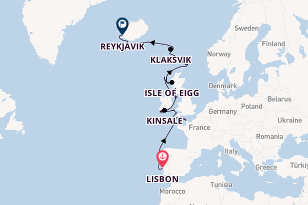 British Isles from Lisbon, Portugal with the Seabourn Pursuit