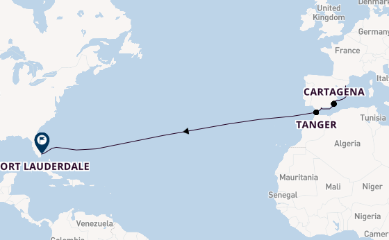 trans-Atlantisch vanaf Barcelona, Spanje met de Explorer of the Seas