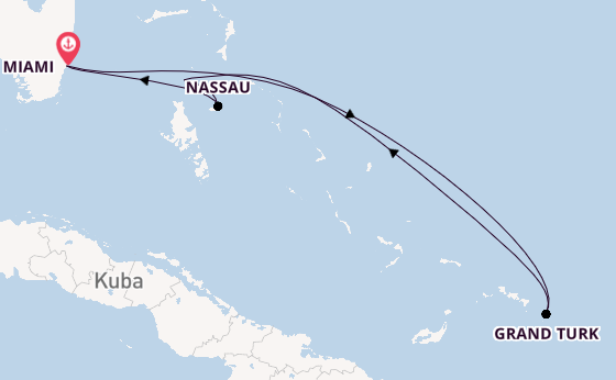 Karibik ab Miami auf der MSC Meraviglia