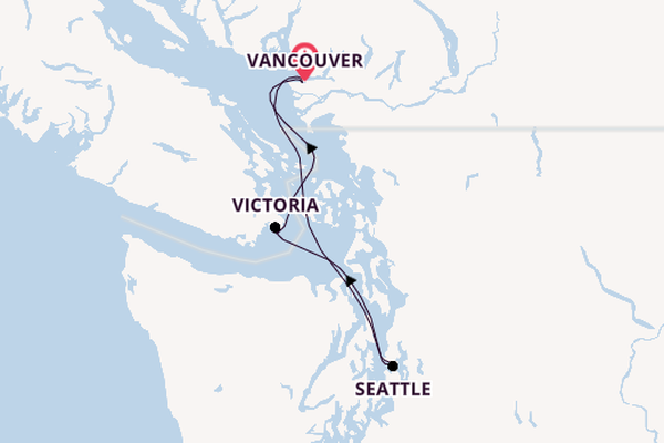 USA Westküste ab Vancouver, Kanada auf der Koningsdam