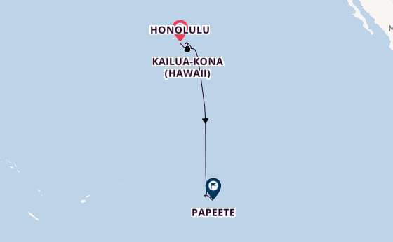 Polynesia from Honolulu, Hawaii, USA with the Norwegian Spirit 