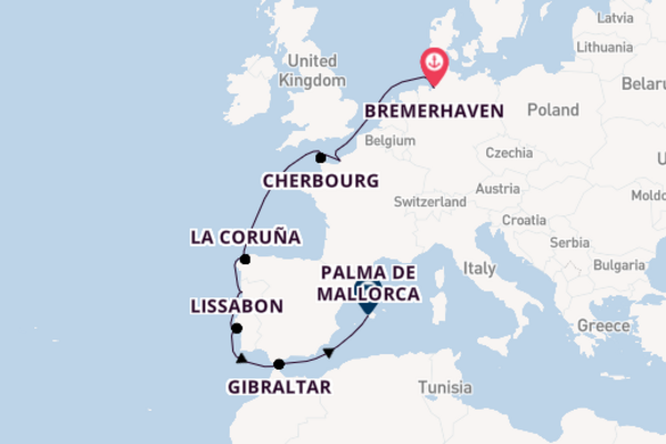 Geniet van het magnifieke Cherbourg met TUI Cruises