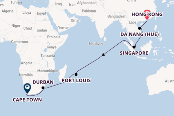 South East Asia from Hong Kong, China with the Queen Mary 2