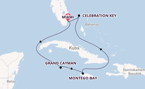 Karibik ab Miami auf der Carnival Venezia