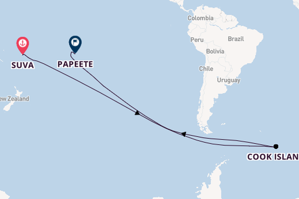 Polynesia from Suva, Fiji with the HANSEATIC spirit