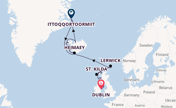 British Isles from Dublin, Ireland with the Seabourn Venture