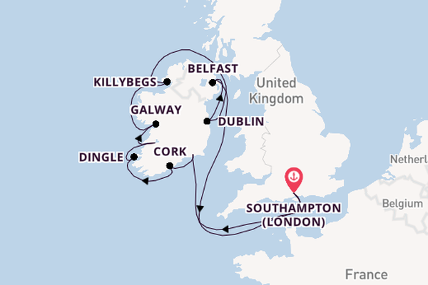 British Isles from Southampton, England with the Norwegian Dawn