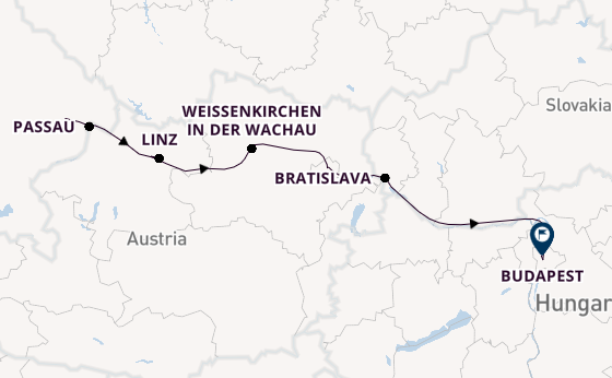Danube River, Europe from Vilshofen, Germany with the AmaSonata