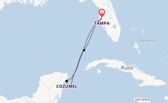 Westliche Karibik ab Tampa, Florida, USA auf der Jewel of the Seas