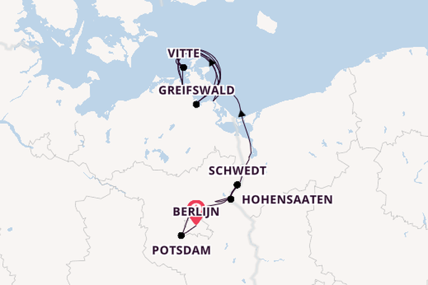 Oder vanaf Berlijn, Duitsland met de VIVA RUBY