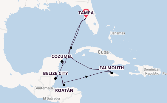 Westelijke Caraïben vanaf Tampa, Verenigde Staten met de Celebrity Summit