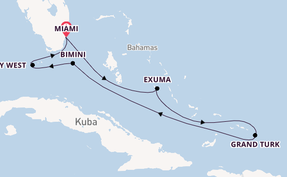 Karibik ab Miami auf der Silver Shadow