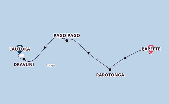 French Polynesia from Papeete, Tahiti, French Polynesia with the Norwegian Spirit 