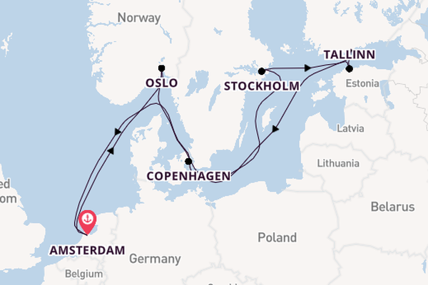 Norway from Amsterdam, Netherlands with the Celebrity Eclipse