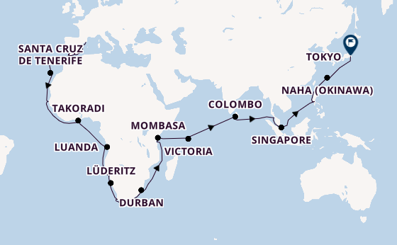 Africa from Barcelona, Spain with the Viking Neptune