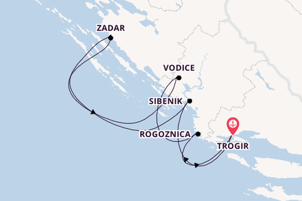 Kroatien ab Trogir, Kroatien auf der PRINCESS