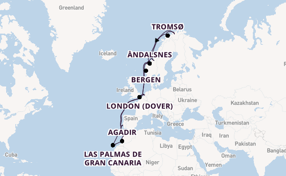 Norway from Rotterdam, Netherlands with the Nieuw Statendam