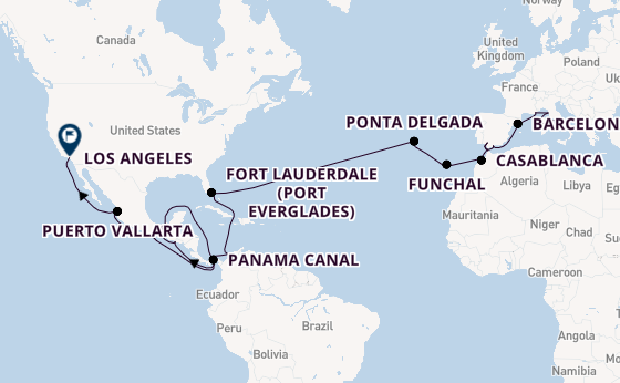 Transatlantic from Rome (Civitavecchia), Italy with the Coral Princess