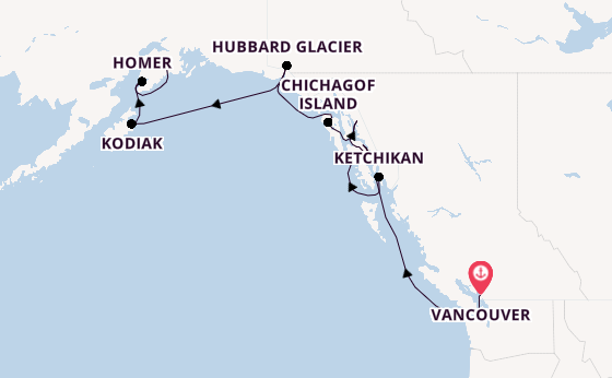 Alaska from Vancouver, British Columbia with the HANSEATIC inspiration