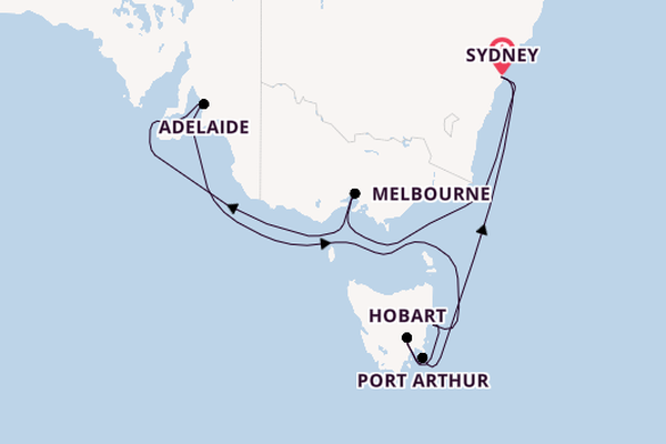Australia from Sydney, Australia with the Grand Princess