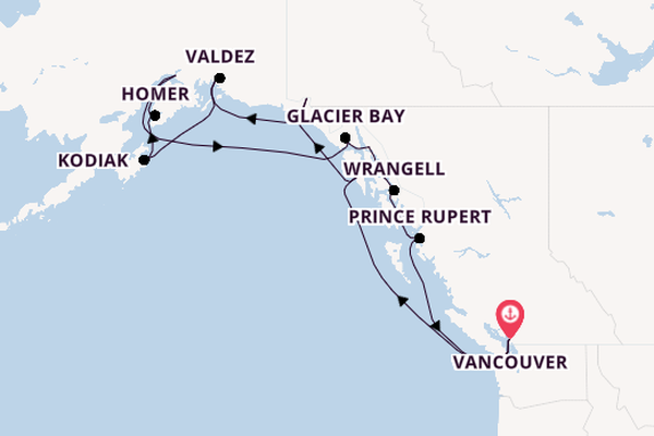 Alaska & West Canada from Vancouver, Canada with the Zaandam