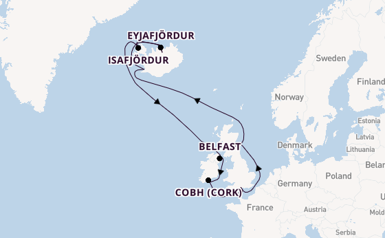 British Isles from Southampton, England with the Queen Victoria