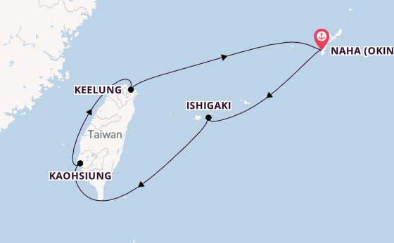 East Asia from Naha (Okinawa), Japan with the Costa Serena