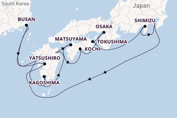 Japan from Yokohama (Tokyo), Japan with the Diamond Princess