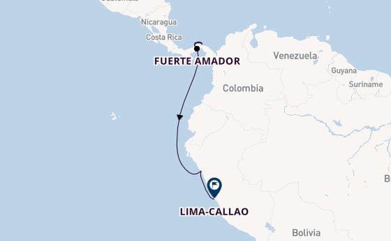 Midden-Amerika vanaf Colón, Panama met de L'Austral