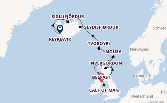 Vereinigtes Königreich ab Belfast, Nordirland auf der Seabourn Venture