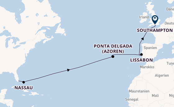Transatlantik ab Miami auf der Vista