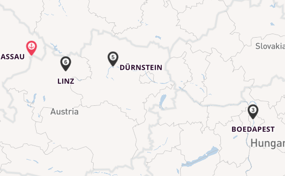 Donau vanaf Passau, Duitsland met de A-ROSA RIVA