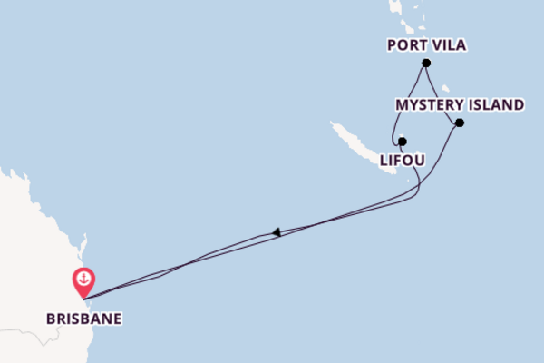 South Pacific from Brisbane, Australia with the Pacific Encounter