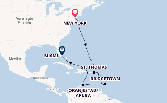 Karibik ab New York auf der Regal Princess