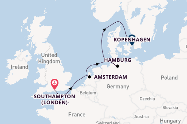 Engeland vanaf Southampton (Londen), Engeland met de Silver Dawn