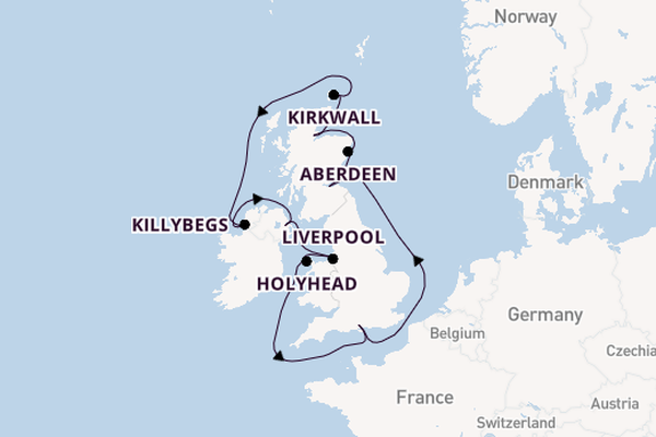 No Fly Four Queens British Isles Celebration Voyage