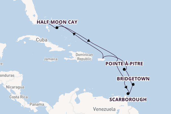 Caribbean vanaf Fort Lauderdale, Verenigde Staten met de Rotterdam