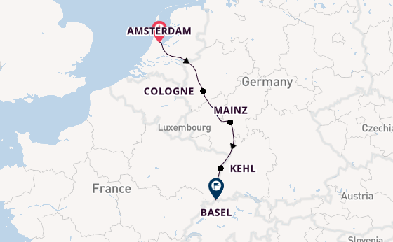 Rhine River, Europe from Amsterdam, Netherlands with the Avalon Tranquility II 