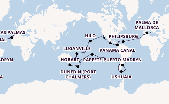 Round-the-World Trip from Buenos Aires, Argentina with the MSC Magnifica